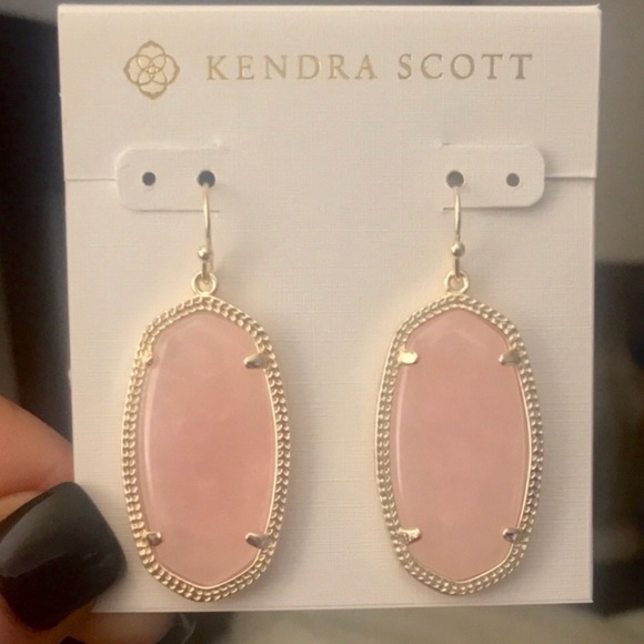 Kendra Scott • Pink Quartz Elle Earrings - Picture 6 of 6